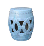 round ceramic stool