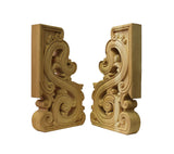 pair carved ceiling edge panel