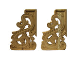 pair carved ceiling edge panel