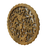 Chinese round shape phoenix wall panel