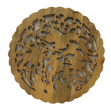 Chinese round shape phoenix wall panel