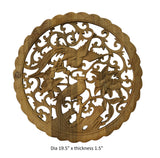 Chinese round shape phoenix wall panel