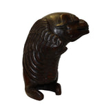 bamboo CArving - Chinese foo dogs - bamboo art