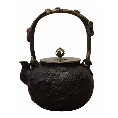 Heavy Cast Iron Teapot Display