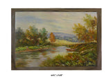 Oil Paint Canvas Art Countryside Scenery Wall Decor cs340S