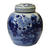 flower painting ginger jar