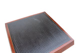 Unique Brown Contemporary Black Geometric Pattern Square Straight Legs Coffee Table cs3481S