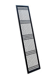 Tall Black Lacquer Wood Window Door Panel Partition Screen cs3487S