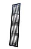 Tall Black Lacquer Wood Window Door Panel Partition Screen cs3487S