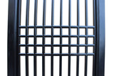 Tall Black Lacquer Wood Window Door Panel Partition Screen cs3487S