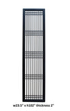 Tall Black Lacquer Wood Window Door Panel Partition Screen cs3487S