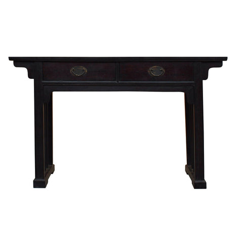 solid black wood altar table