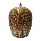 porcelain jar - flower bird - pair jar