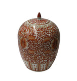 porcelain jar - flower bird - pair jar