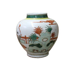 Chinese Oriental People Scenery Graphic Ceramic Vase cs3614S