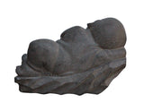 stone carving sleeping baby statue