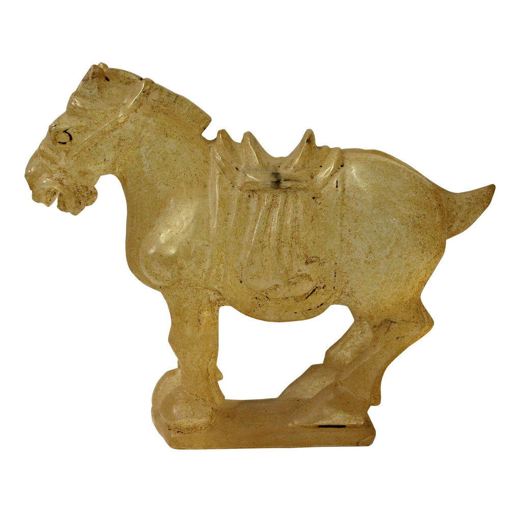 Chinese Clear Crystal Glass Vintage Dusty Finish Horse Figure cs3654S Chinese Clear Crystal Glass Vintage Dusty Finish Horse Figure cs3654S
