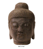 stone Buddha head statue