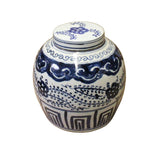 Chinese Handmade Medium Blue & White Porcelain Ginger Jar cs3772S