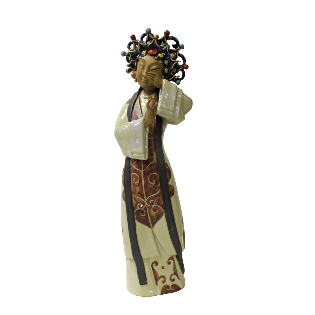 Chinese Oriental Ceramic Opera Style Dressing Lady Figure cs3788S Chinese Oriental Ceramic Opera Style Dressing Lady Figure cs3788S