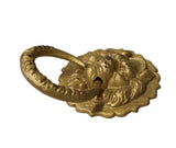 metal gold color foo dog door puller