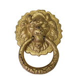 metal gold color foo dog door puller