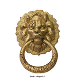 metal gold color foo dog door puller