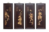 Chinese wall panel with flower and birds