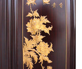 Chinese wall panel with flower and birds