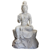 stone Kwan Yin - Bodhisattva -  goddess of mercy - goddess of compassion
