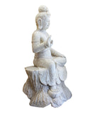 stone Kwan Yin - Bodhisattva -  goddess of mercy - goddess of compassion