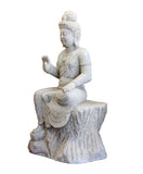 stone Kwan Yin - Bodhisattva -  goddess of mercy - goddess of compassion