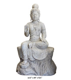 stone Kwan Yin - Bodhisattva -  goddess of mercy - goddess of compassion