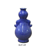 Gourd Shape Chinese Oriental Ceramic Purple Blue Vase cs3901S