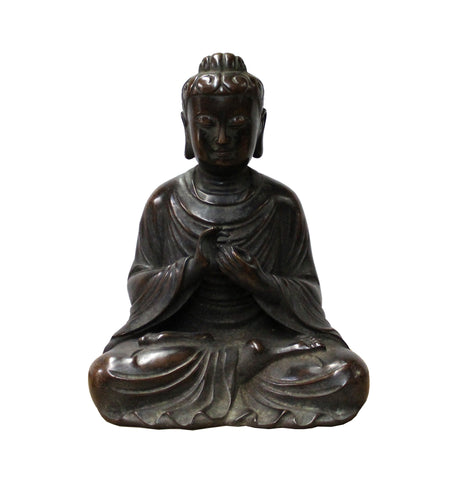 metal Buddha - Dharmachakra mudra - Sitting Buddha