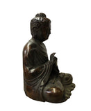 Handmade Bronze Vintage Finish Decent Look Sitting Buddha Statue cs3954CS