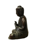 Handmade Bronze Vintage Finish Decent Look Sitting Buddha Statue cs3954CS