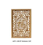 Chinese carved Fu - fortune panel