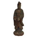 Wood standing Kwan Yin - Bodhisattva -  goddess of mercy - goddess of compassion