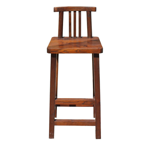 natural wood tall stool