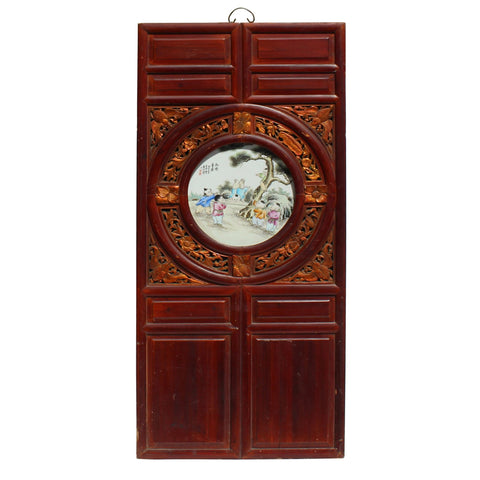 Chinese antique wall hanging panel