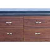 modern Asian rosewood cabinet