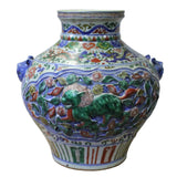 carved flower porcelain vase