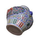 carved flower dragon porcelain vase