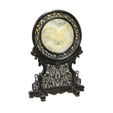 Chinese Dream Stone Fengshui Round Table Top Display Art cs4260S