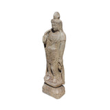 Asian Oriental Stone Carved Standing Kwan Yin Bodhisattva Statue cs4272S