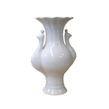 peacock head white ceramic vase