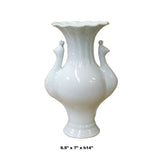 peacock head white ceramic vase