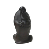 rosewood carved Happy Buddha statue