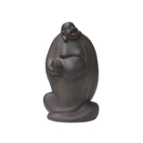 rosewood carved Happy Buddha statue